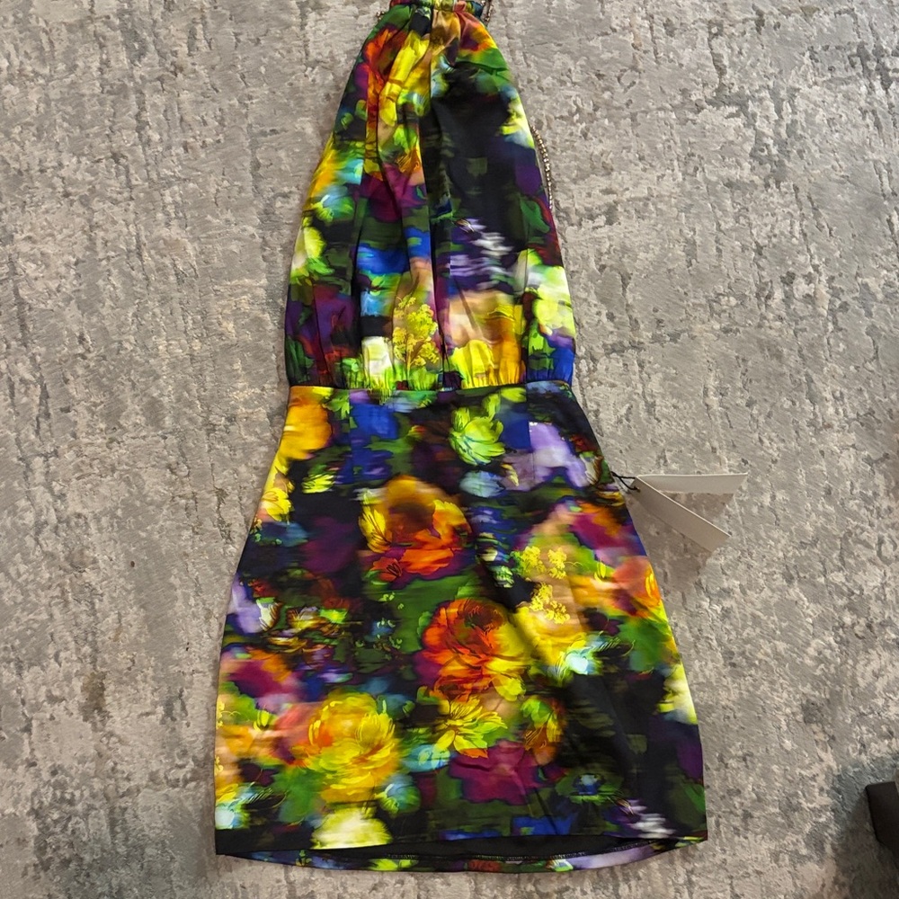 Retrofete Multicolor Halter Mini Dress READ DESCRIPTION MINOR FLAW - Picture 7 of 7